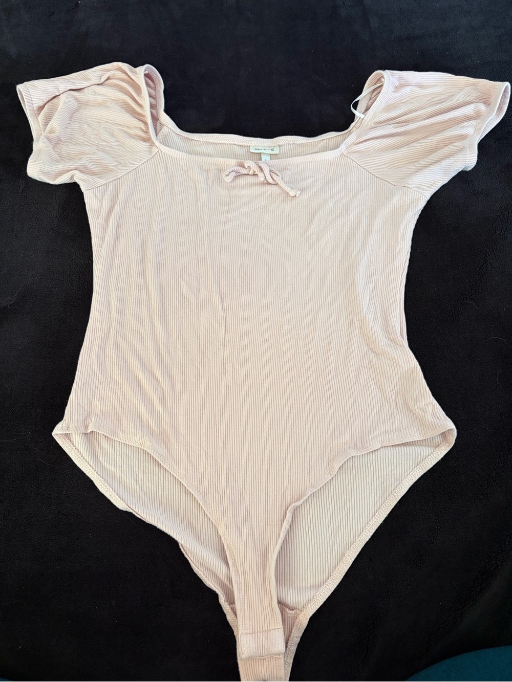 SELF💜E Soft Blush Ribbed One-Piece Bodysuit